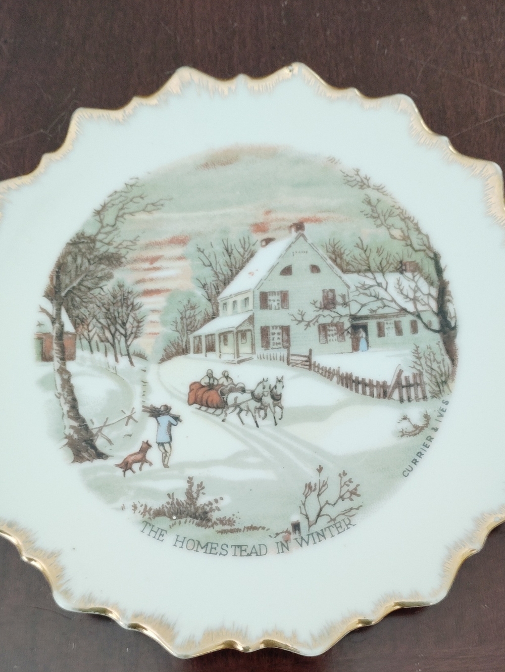 Collectible 70s Plate